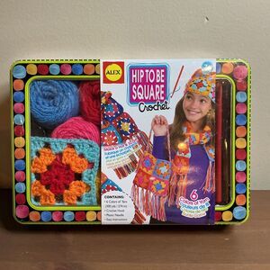 Alex Hip To Be Square Crochet Kit New